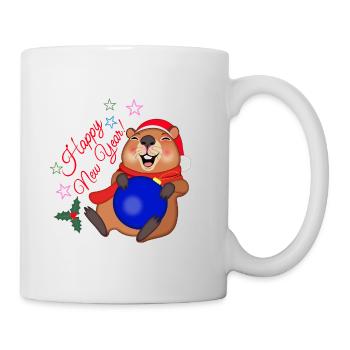 New Year's capybara - Mug - white - Right