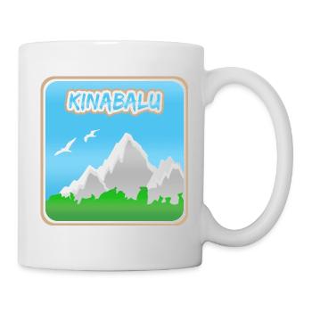 Berg Kinabalu - Tasse - Weiß - Rechts