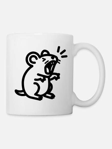 Maus - Tasse - Weiß