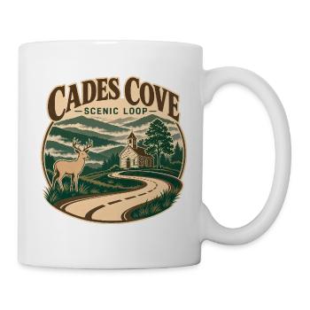 Cades Cove Scenic Loop Great Smoky Mountains Road  - Mug - white - Right
