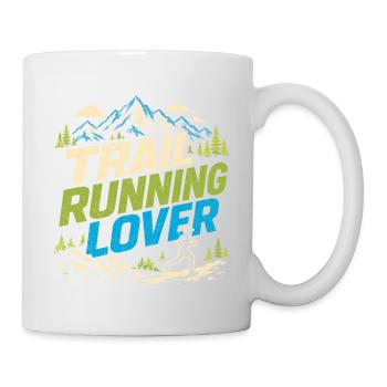 Trail Running Lover Mountain Forest Graphic - Mug - white - Right