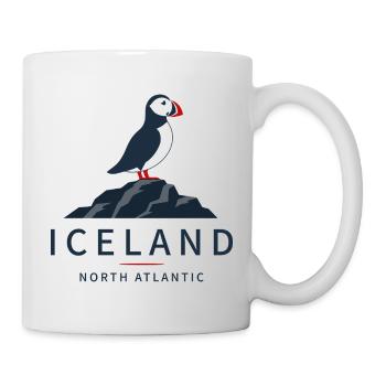 Macareux d’Islande de l’Atlantique Nord - Mug blanc - blanc - Droite