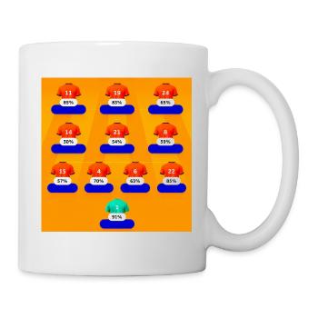 Colorful Number Field Shirts - Mug - white - Right