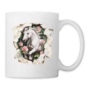 Cheval - Mug blanc - blanc - Droite