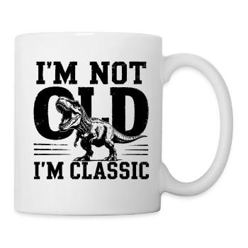 Cadeau pour grand-père et retraité. Je ne suis pas vieux, je suis... - Mug blanc - blanc - Droite