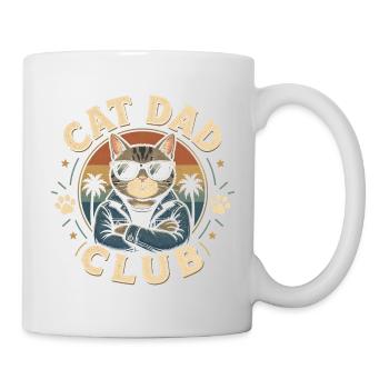 Katzen-Papa-Club – Lustige Katzen-Papas für Männer - Tasse - Weiß - Rechts