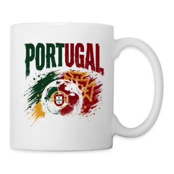 Portugal Fußball Fanshirt & Merch - Tasse - Weiß - Rechts