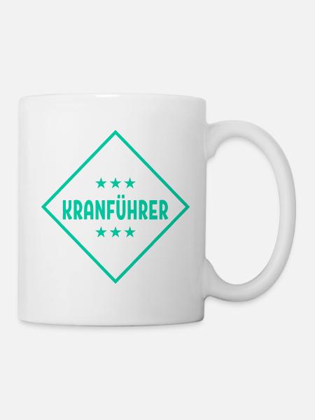 Kranfahrer Kranführer - Tasse - Weiß
