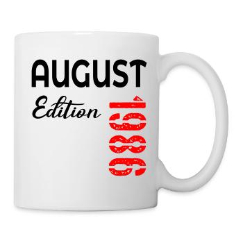 40e anniversaire août 1986 - Mug blanc - blanc - Droite