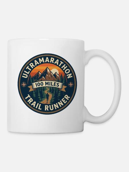 Ultramarathon 100 Meilen Trailrunner - Tasse - Weiß