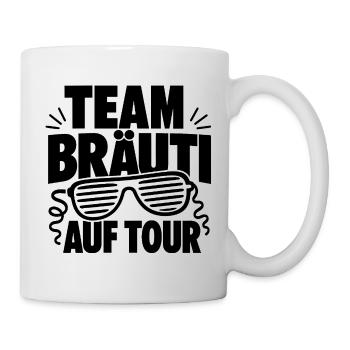 Team Bräuti auf Tour JGA - Tasse - Weiß - Rechts
