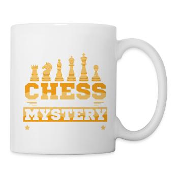 Schach Schachspieler Schachbrett - Tasse - Weiß - Rechts