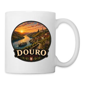 Douro Portugal Fluss Weinberge Altstadt Kanal - Tasse - Weiß - Rechts