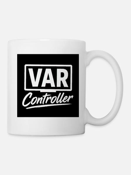 VAR-Controller Retro-Logo - Tasse - Weiß