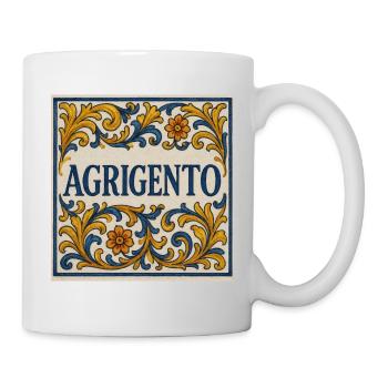 Agrigento Majolika Ornament - Tasse - Weiß - Rechts