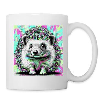 hérisson - Mug blanc - blanc - Droite