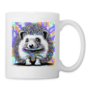 hérisson - Mug blanc - blanc - Droite