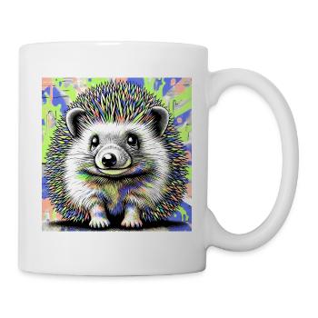 Igel - Tasse - Weiß - Rechts