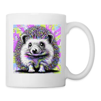 hérisson - Mug blanc - blanc - Droite