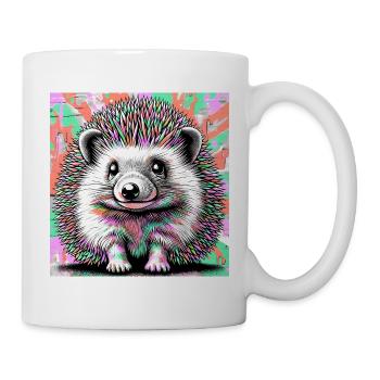 Igel - Tasse - Weiß - Rechts