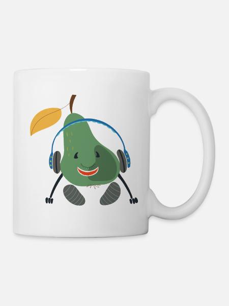 Obst Birne  - Tasse - Weiß