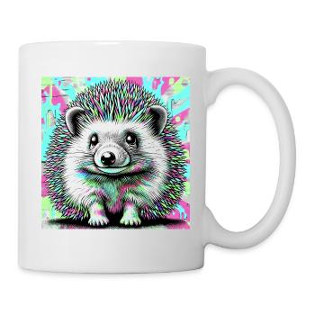 hérisson - Mug blanc - blanc - Droite