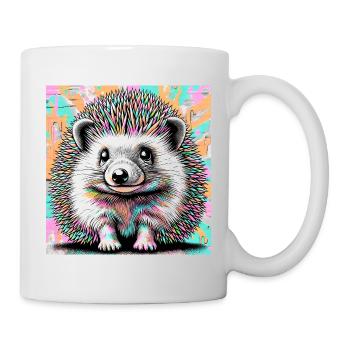 hérisson - Mug blanc - blanc - Droite