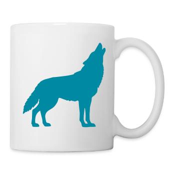 Wolf Silhouette - Mug - white - Right