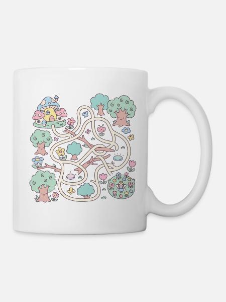 Fairy Forest Adventure Interactive Maze Game - Mug - white