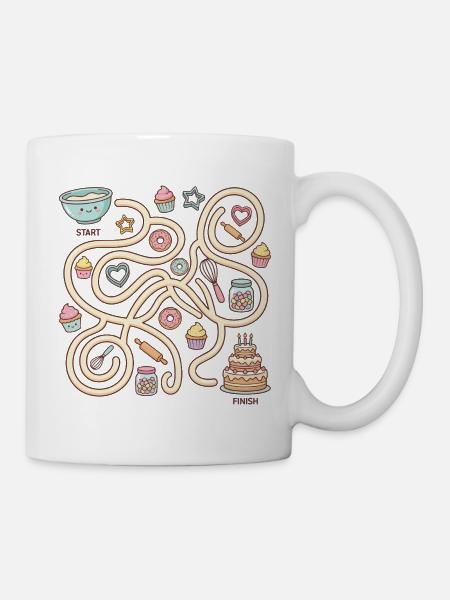 Magisches Bäckerei-Challenge Interaktives Labyrinth - Tasse - Weiß