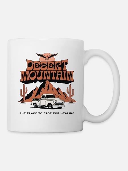 Camion vintage Desert Mountain - Mug blanc - blanc