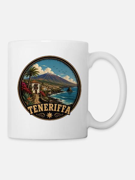 Teneriffa Spanien Atlantik Vulkaninsel Sommer - Tasse - Weiß