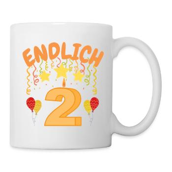 Endlich 2 - Tasse - Weiß - Rechts
