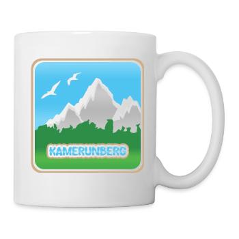 Berg Kamerunberg - Tasse - Weiß - Rechts