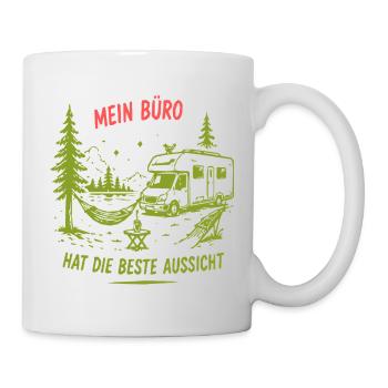 Mein Büro mit der besten Aussicht - Tasse - Weiß - Rechts