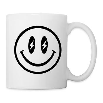 Visage souriant - Mug blanc - blanc - Droite