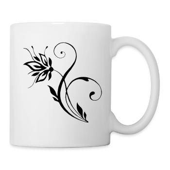 Black Flower - Mug - white - Right