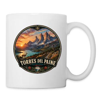 Torres del Paine Nationalpark Chile Wanderung - Tasse - Weiß - Rechts