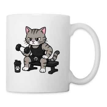 Cat Buddy - Gym Buddy - Mug - white - Right