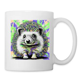 hérisson - Mug blanc - blanc - Droite