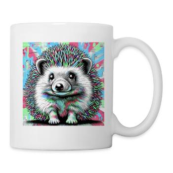 Igel - Tasse - Weiß - Rechts