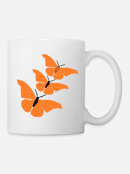 3_schmetterlinge_22 - Mug blanc - blanc