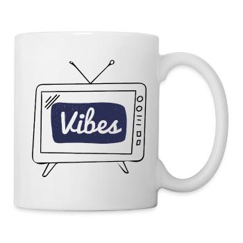 Vibes Navy Patch Hand Lettering - Mug - white - Right