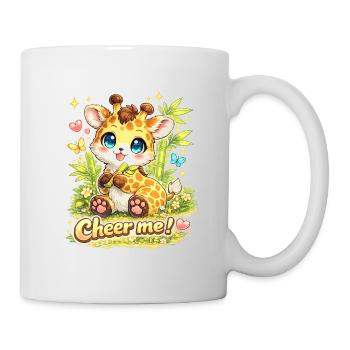Cheer Me! – Girafe Kawaï Adorable - Mug blanc - blanc - Droite