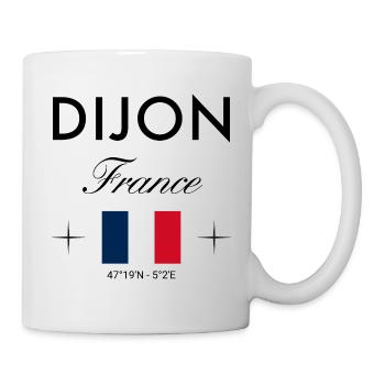 Dijon France Coordinates Travel Souvenir - Mug - white - Right