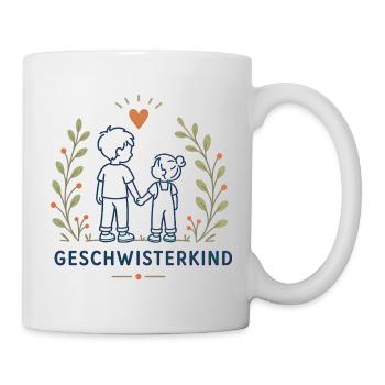 Geschwisterkind Geschwister Liebe - Tasse - Weiß - Rechts