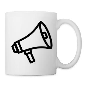 mégaphone - Mug blanc - blanc - Droite