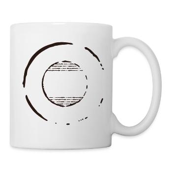 Cadre vide de timbres-poste vintage Texte personnalisé Temp - Mug blanc - blanc - Droite