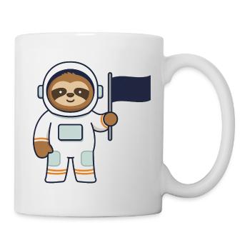 Aventure de paresseux de l’espace - Mug blanc - blanc - Droite