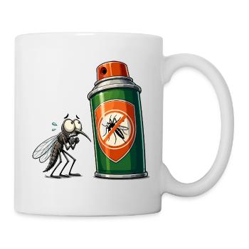 Moustiques vs Bombe aérosolière - Mug blanc - blanc - Droite